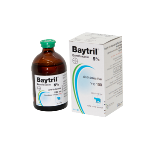 בייטריל 5%, תמיסה להזרקה וטרינרי – Baytril™ 5% Injectable Solution Veterinary